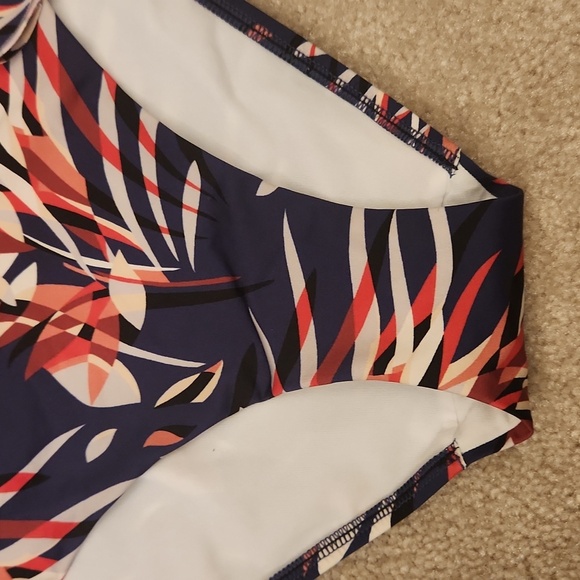 NWT Chantelle Paris Women's Brown Tropical Print Bikini Bottom Multicolor Size S - Picture 2 of 8